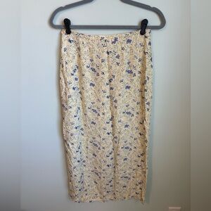Christopher & Banks Vintage Floral Midi Skirt Size 6